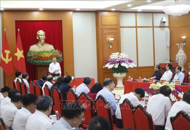 Tổng Bí thư, Chủ tịch nước Tô Lâm, Trưởng Ban Chỉ đạo phát biểu. Ảnh: Thống Nhất – TTXVN