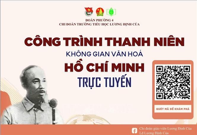 Một không gian văn hóa Hồ Chí Minh trực tuyến do Đoàn Thanh niên phường Bàn Cờ (TP. Hồ Chí Minh) phát động xây dựng. Ảnh: Hữu Duyên - TTVXN
