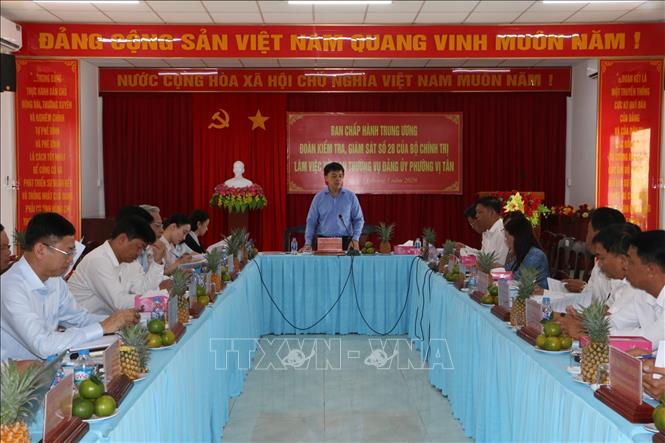 Quang cảnh buổi làm việc. Ảnh: Duy Khương - TTXVN