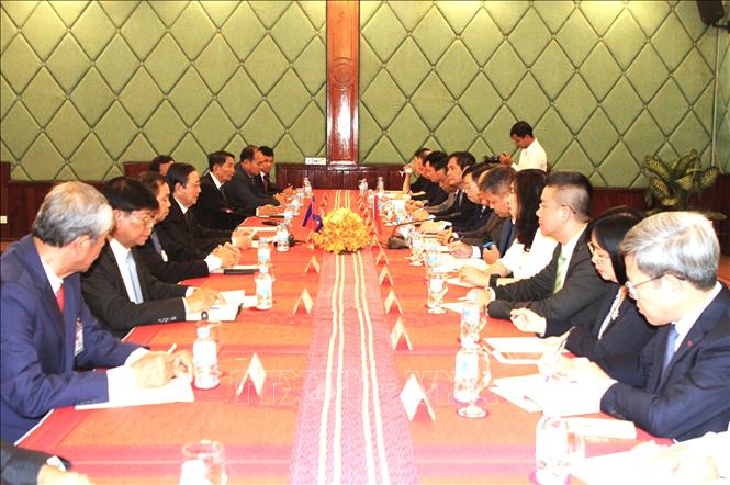 Quang cảnh cuộc gặp tại tỉnh Siem Reap, ngày 14/5/2026. Ảnh: Minh Hưng - P/v TTXVN tại Campuchia