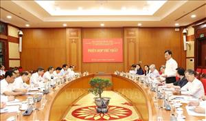 Phiên họp thứ nhất Ban Chỉ đạo Trung ương về sơ kết 1 năm vận hành bộ máy của hệ thống chính trị và chính quyền địa phương 2 cấp
