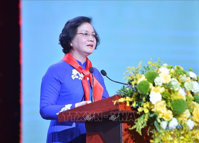 Đồng chí Phạm Thị Thanh Trà, Bí thư Trung ương Đảng, Phó Thủ tướng Chính phủ phát biểu chỉ đạo. Ảnh: Minh Đức - TTXVN