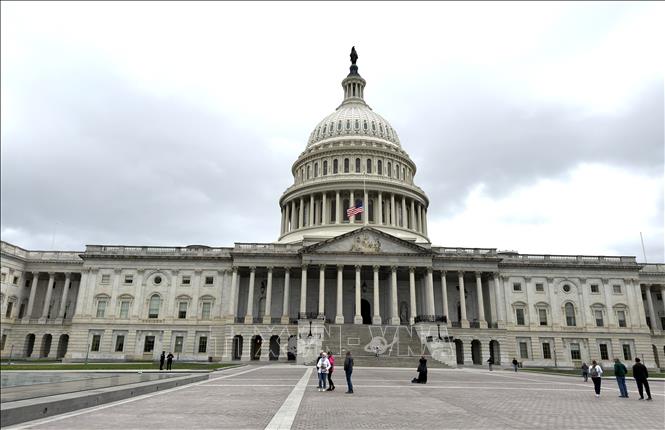 Trụ sở Quốc hội Mỹ ở thủ đô Washington D.C. Ảnh: Ngọc Quang – PV TTXVN tại Mỹ