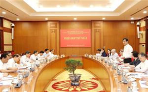 Phiên họp thứ nhất Ban Chỉ đạo Trung ương về sơ kết 1 năm vận hành chính quyền địa phương 2 cấp
