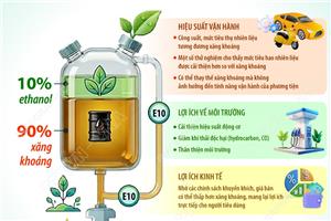 Một số lợi ích của xăng sinh học E10