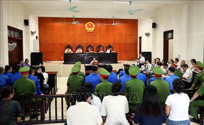 Quang cảnh phiên xét xử ngày thứ 3. Ảnh: Đức Hiếu - TTXVN
