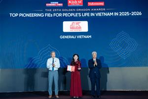 Generali Việt Nam khẳng định vị thế tại Giải thưởng Rồng Vàng 2026