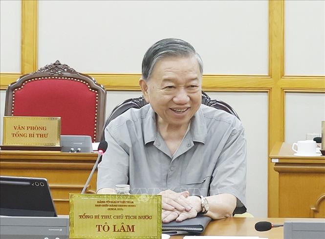 Tổng Bí thư, Chủ tịch nước Tô Lâm phát biểu chỉ đạo.  Ảnh: Thống Nhất – TTXVN
