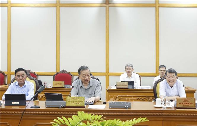 Tổng Bí thư, Chủ tịch nước Tô Lâm phát biểu chỉ đạo.  Ảnh: Thống Nhất – TTXVN