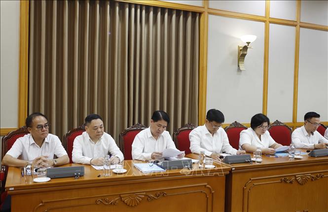 Các đại biểu tham dự phiên họp. Ảnh: Thống Nhất – TTXVN
