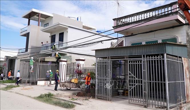3 hộ dân có đất bị cưỡng chế đợt này gồm: hộ ông Phạm Nhật Thế, Phạm Văn Tuyền và Phạm Ngọc Tuyến (cùng ở thôn Trà Lý, xã Đông Tiền Hải). Ảnh: Nguyễn Công Hải - TTXVN