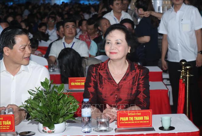 Bí thư Trung ương Đảng, Phó Thủ tướng Chính phủ Phạm Thị Thanh Trà dự chương trình. Ảnh: Vũ Hoàng Giang - TTXVN