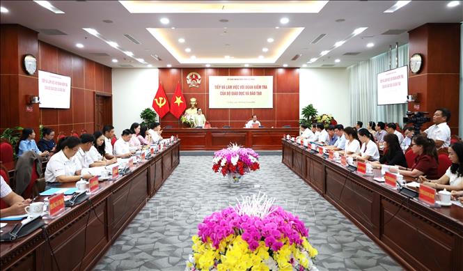 Quang cảnh buổi làm việc. Ảnh: Tuấn Kiệt – TTXVN