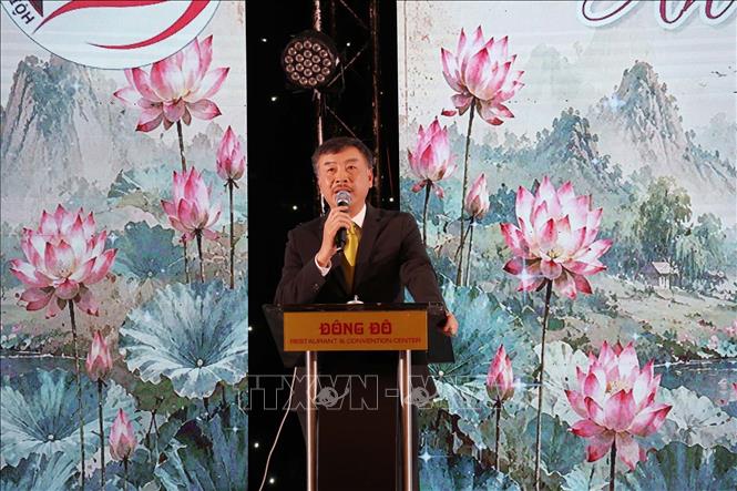 Đại sứ Dương Hoài Nam phát biểu tại chương trình. Ảnh: Việt Thắng - PV TTXVN tại Séc