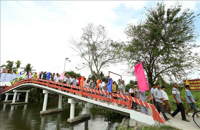 Cây cầu mới được khánh thành và đưa vào sử dụng trong tháng 5/2026. Ảnh: Duy Khương – TTXVN