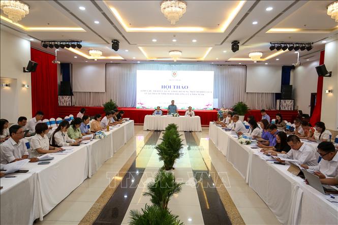 Hội thảo Góp ý dự thảo Luật sửa đổi, bổ sung một số điều của Luật Trách nhiệm bồi thường của Nhà nước do Bộ Tư pháp tổ chức tại Tây Ninh. Ảnh: Giang Phương – TTXVN