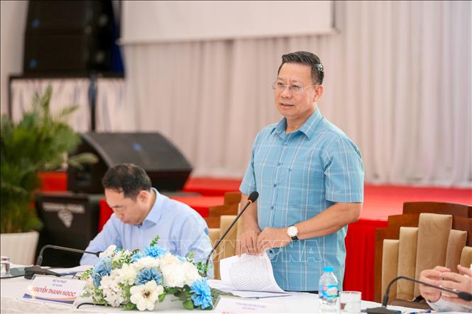 Thứ trưởng Bộ Tư pháp Nguyễn Thanh Ngọc phát biểu kết luận hội thảo. Ảnh: Giang Phương – TTXVN