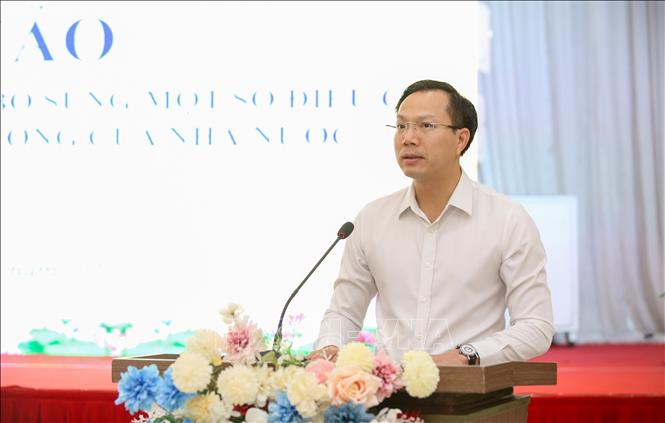 Phó Chủ tịch UBND tỉnh Tây Ninh Đoàn Trung Kiên phát biểu. Ảnh: Giang Phương – TTXVN