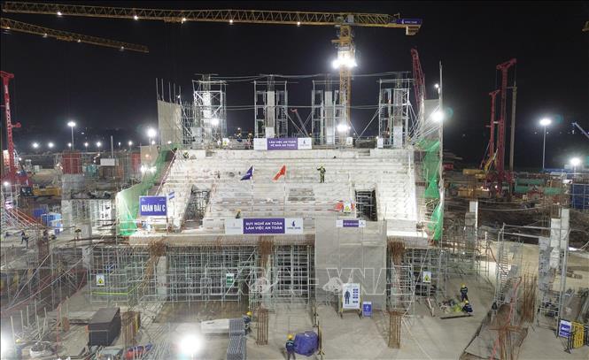 Đến thời diểm này các dự án thi công đảm bảo tiến độ đề ra. Ảnh: Quốc Khánh - TTXVN
