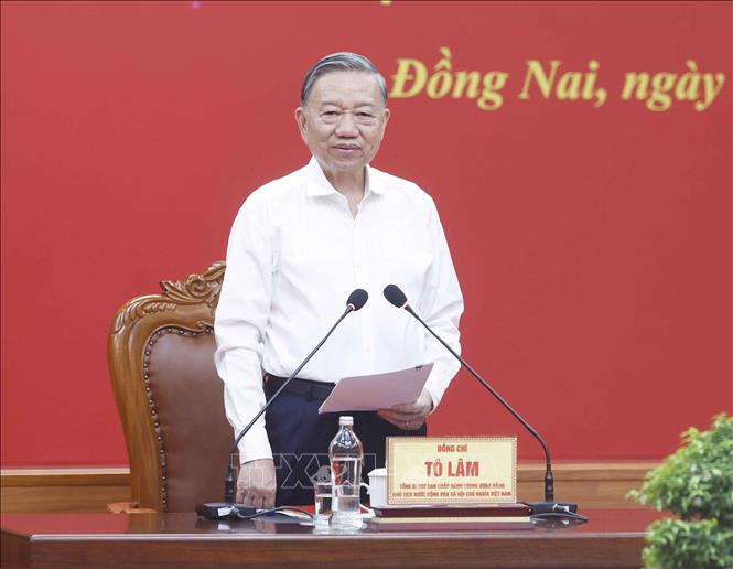 Tổng Bí thư, Chủ tịch nước Tô Lâm phát biểu chỉ đạo. Ảnh: Thống Nhất – TTXVN