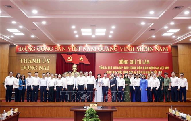 Tổng Bí thư, Chủ tịch nước Tô Lâm và các đại biểu. Ảnh: Thống Nhất – TTXVN