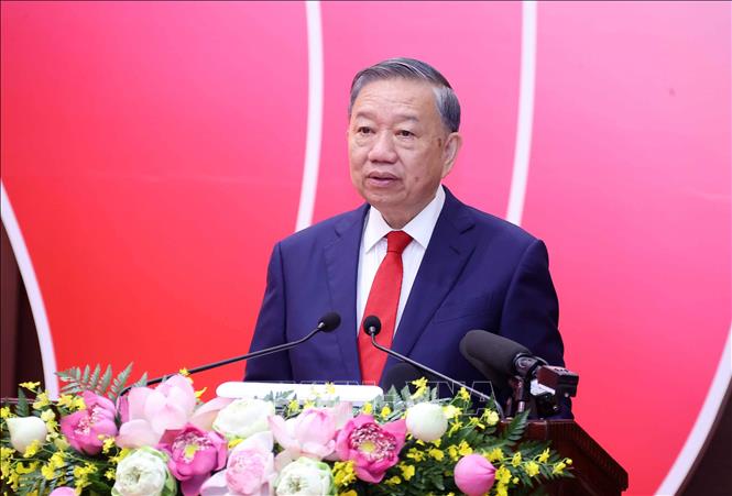 Tổng Bí thư, Chủ tịch nước Tô Lâm phát biểu. Ảnh: Văn Điệp – TTXVN