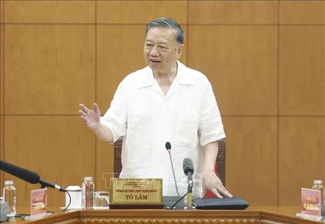 Tổng Bí thư, Chủ tịch nước Tô Lâm phát biểu chỉ đạo. Ảnh: Thống Nhất - TTXVN