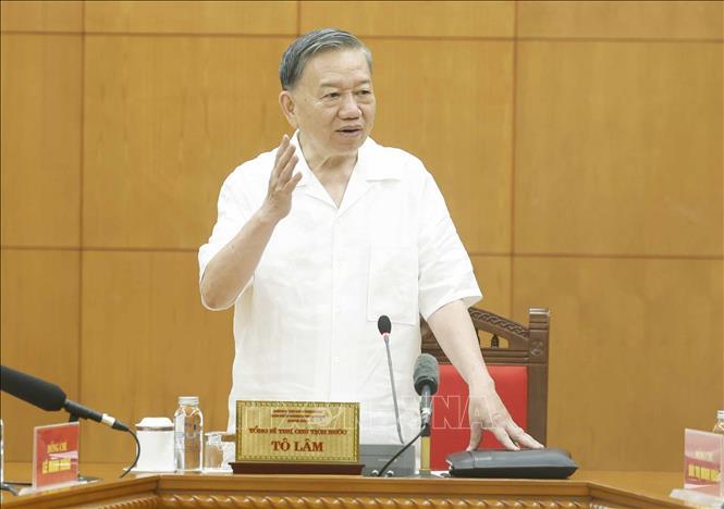 Tổng Bí thư, Chủ tịch nước Tô Lâm phát biểu chỉ đạo. Ảnh: Thống Nhất - TTXVN