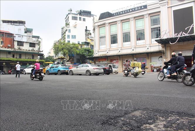 Dự án bể ngầm chợ Hàng Da đã hoàn thành sau nhiều tháng thi công. Ảnh: Nguyễn Thắng - TTXVN