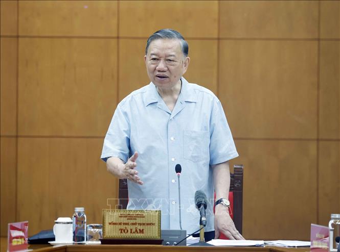Tổng Bí thư, Chủ tịch nước Tô Lâm phát biểu. Ảnh: Thống Nhất – TTXVN