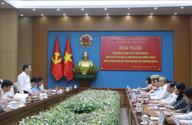 Quang cảnh buổi làm việc. Ảnh: Thu Hương - TTXVN