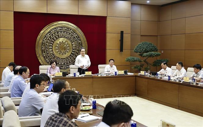 A view of the working session. VNA Photo: Doãn Tấn