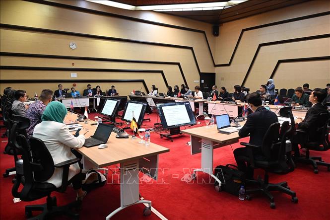 Quang cảnh Cuộc họp Ủy ban Hợp tác chung ASEAN-Mỹ lần thứ 17. Ảnh: TTXVN phát