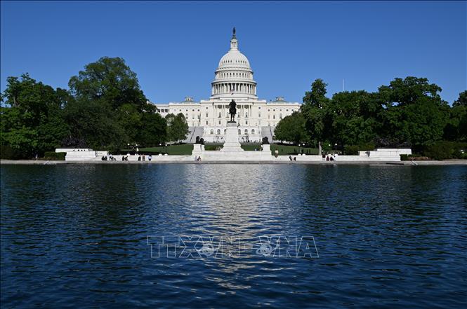 Tòa nhà Quốc hội Mỹ tại Washington, D.C. Ảnh: THX/TTXVN