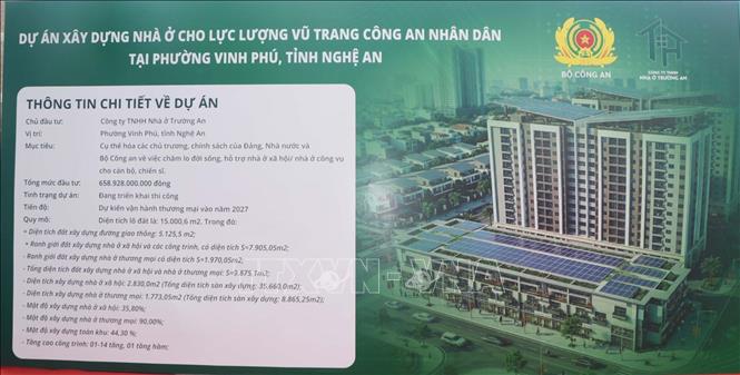Phối cảnh nhà ở xã hội cho lực lượng công an nhân dân. Ảnh: TTXVN phát