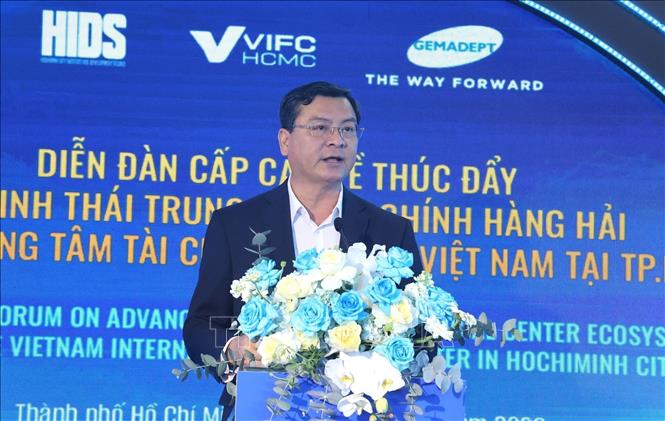 Ông Nguyễn Công Vinh, Phó Chủ tịch UBND TP. Hồ Chí Minh phát biểu tại Diễn đàn. Ảnh: Hứa Chung-TTXVNQ
