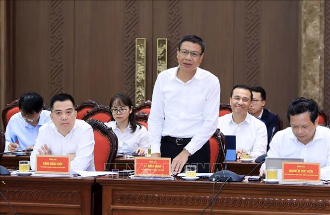 Thứ trưởng Bộ Khoa học và Công nghệ Lê Xuân Định phát biểu. Ảnh: Văn Điệp – TTXVN