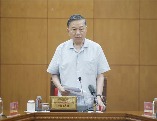 Tổng Bí thư, Chủ tịch nước Tô Lâm phát biểu chỉ đạo. Ảnh: Thống Nhất – TTXVN