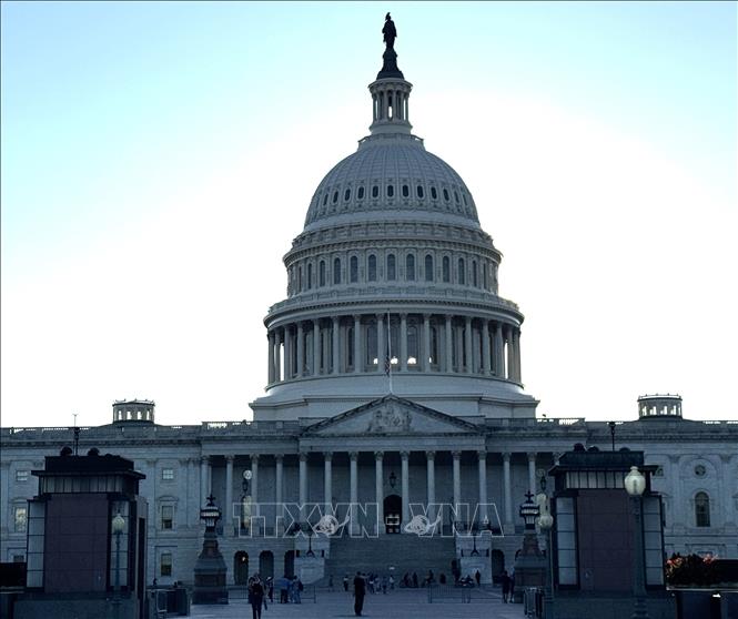 Tòa nhà Quốc hội Mỹ tại thủ đô Washington DC. Ảnh: Đoàn Hùng - PV TTXVN tại Mỹ