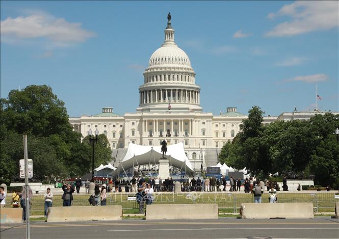 Tòa nhà Quốc hội Mỹ ở thủ đô Washington DC. Ảnh: Đoàn Hùng - P/v TTXVN tại Mỹ