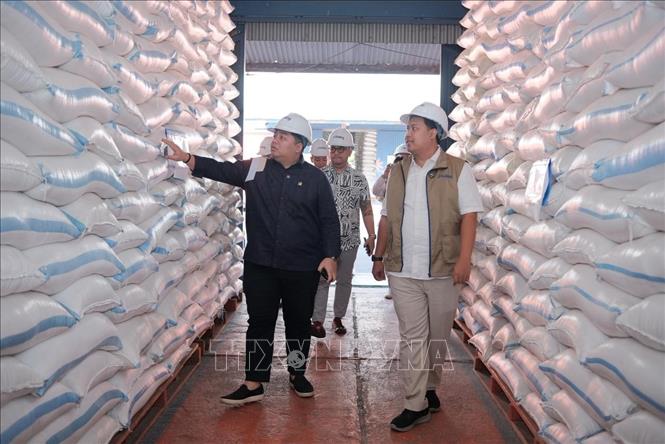 Kho gạo của Cơ quan Hậu cần quốc gia Indonesia (Bulog). Ảnh: Đỗ Quyên - PV TTXVN tại Indonesia