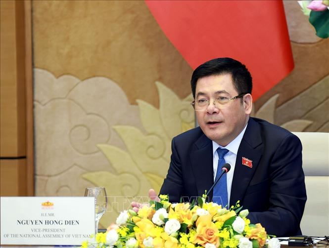 Phó Chủ tịch Quốc hội Nguyễn Hồng Diên phát biểu. Ảnh: Tuấn Anh - TTXVN