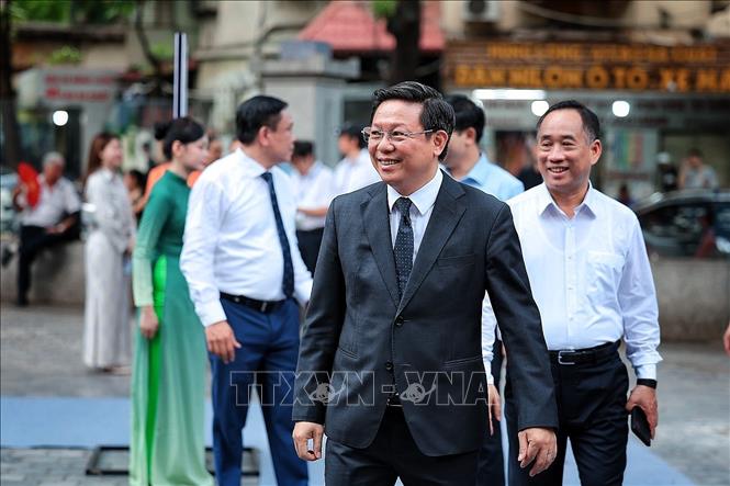 Ông Trần Thanh Lâm, Ủy viên Trung ương Đảng, Phó trưởng Ban Tuyên giáo và Dân vận Trung ương tham dự Lễ trao giải. Ảnh: Phạm Tuấn Anh - TTXVN
