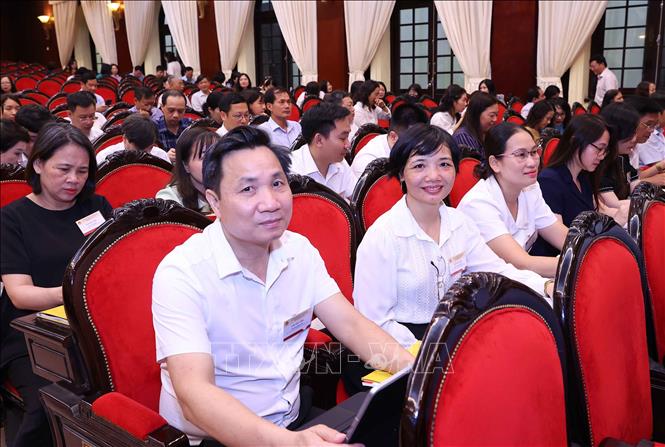Các học viên dự buổi lễ. Ảnh: Văn Điệp - TTXVN