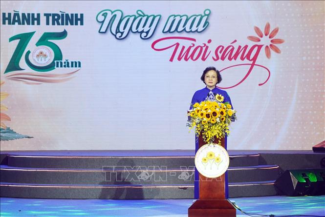 Phó Thủ tướng Phạm Thị Thanh Trà phát biểu tại chương trình nghệ thuật gây Quỹ hỗ trợ bệnh nhân ung thư 