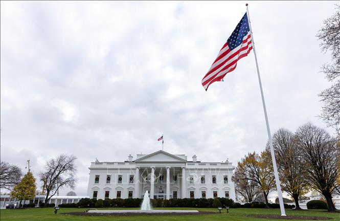 Quang cảnh bên ngoài Nhà Trắng ở Washington DC., Mỹ. Ảnh: THX/TTXVN