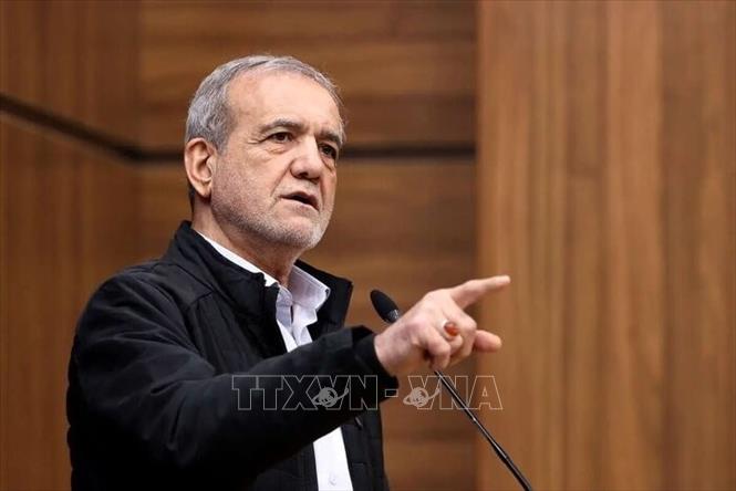 Tổng thống Iran Masoud Pezeshkian. Ảnh: IRNA/TTXVN