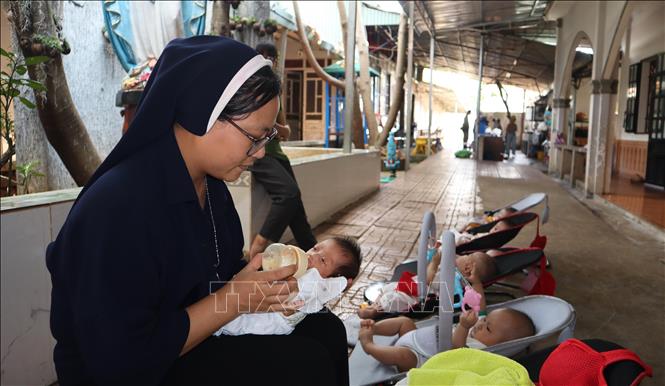 Gần 10 năm qua, Mái ấm An Vũ không chỉ là nơi cưu mang trẻ em cơ nhỡ mà còn là nơi gieo mầm hy vọng cho những phận đời kém may mắn. Ảnh: Đậu Tất Thành – TTXVN