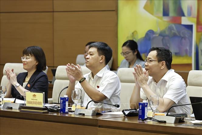 Đại biểu dự cuộc làm việc. Ảnh: Doãn Tấn - TTXVN