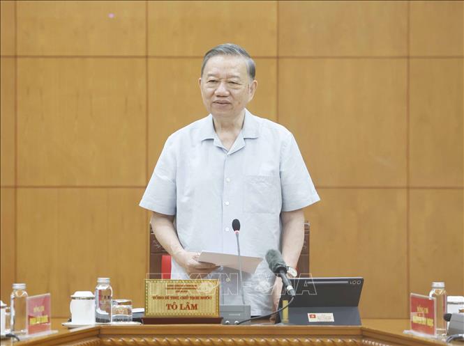 Tổng Bí thư, Chủ tịch nước Tô Lâm phát biểu chỉ đạo. Ảnh: Thống Nhất – TTXVN